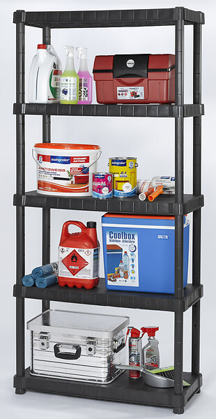 PLASTICA ALTOSELE - Etagère Urano+ - 5 tablettes - 40x90x188cm - Pour 400kg - large