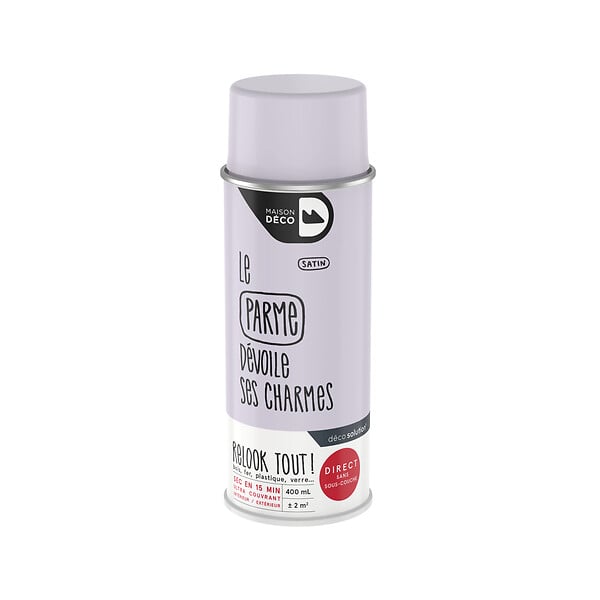 MAISON DECO - Peinture aérosol Relook Tout - Parme - Satin - 400ml - large