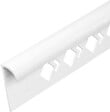MAT INTER - Profile arret 1- 2,5mm  de rond ouvert pvc blanc 2m50 - vignette