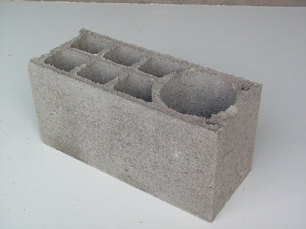 Parpaing de chainage horizontal - Béton - 20x20x50cm - large