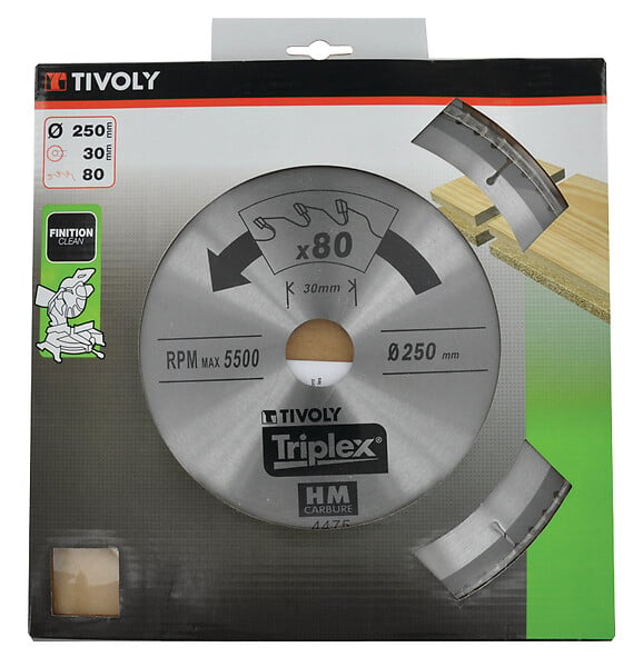 TIVOLY - Lame de scie circulaire D210, 80 dents - large