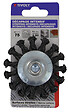 TIVOLY - Brosse circulaire fil acier torsadé D75mm - vignette
