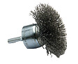 TIVOLY - Brosse éventail fil acier ondulé D75mm - vignette