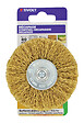TIVOLY - Brosse circulaire fil acier laitonné D80x33 - vignette