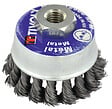 TIVOLY - Brosse coupe D75mm, fil acier torsadé, décapage métal - vignette