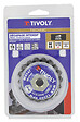 TIVOLY - Brosse coupe D75mm, fil acier torsadé, décapage métal - vignette