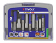 TIVOLY - Coffret 5 fraises de défonceuses à rainurer queue 8mm - vignette