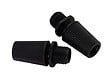 TIBELEC - Lot de 2 serre-câbles, plastique noir 32 mm - vignette
