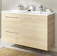 VIF - Meuble de salle de bain - Chêne clair  - L120xP45cm - vignette