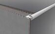 MAT INTER - Profile nez de marche 13mm ndm versailles alu argent mat 2m50 - vignette
