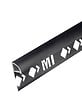 MAT INTER - Profile arret 10mm  de rond ferme alu noir mat brosse 2m50 - vignette