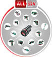 BOSCH - Scie à lame NanoBlade sans fil EasyCut 12 avec batterie - vignette