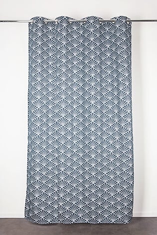 JBY - Rideau 140x240cm 8 oeillets Acanta bleu clair - large