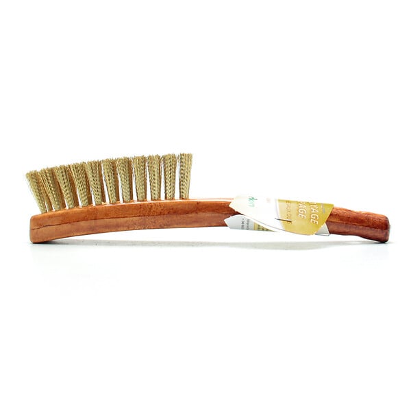 GERLON - Brosse allongee a manche - acier laitonne - large