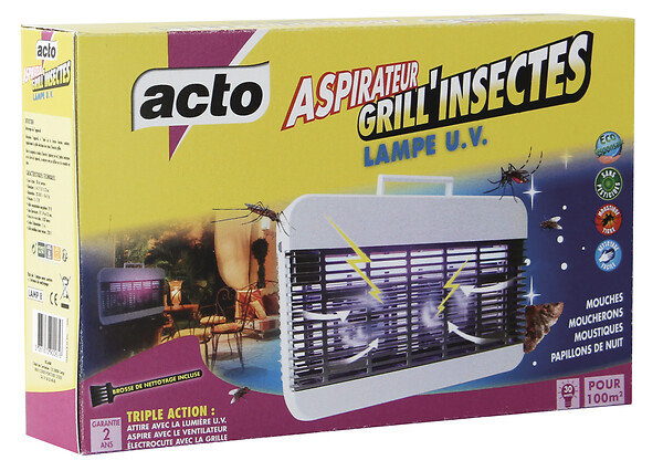 ACTO - Aspirateur Grill insectes lampe UV - large