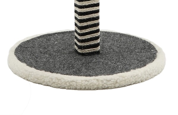 TYROL - Poteau griffoir branche gris et blanc 44 cm - large