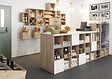 ASTIGARRAGA KIT LINE - Meuble rectangulaire avec tablette Dinamic en pin massif 36.2x70.8x33 - vignette