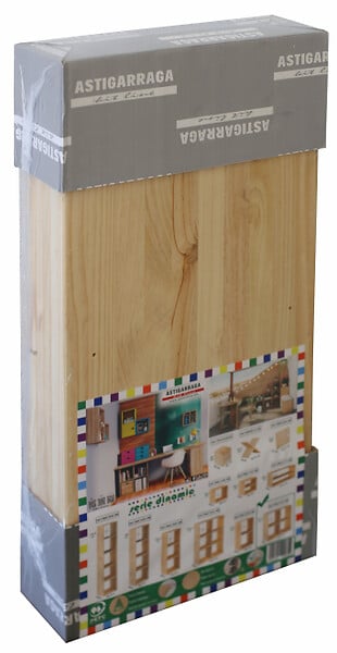 ASTIGARRAGA KIT LINE - Meuble rectangulaire avec tablette Dinamic en pin massif 36.2x70.8x33 - large