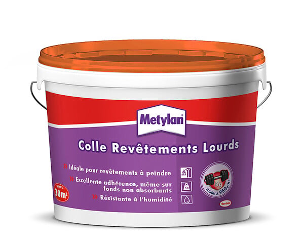 METYLAN - Colle pâte revêtements muraux lourds 5kg METYLAN - large