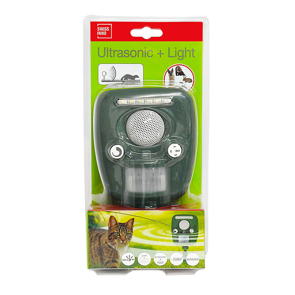 SWISSINNO - Repulsif a animaux - Avec detecteur de mouvement - Systeme ultrasons - large