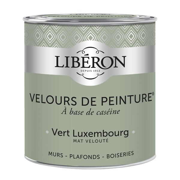 LIBERON - Velours de peinture - Vert Luxembourg - Mat - 0,5L - large