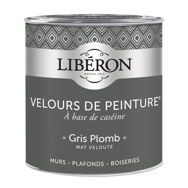 LIBERON - Velours de peinture - Gris plomb - Mat - 0,5L - large