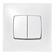 LEGRAND - Interrupteur ou va-et-vient + poussoir Neptune - blanc - vignette