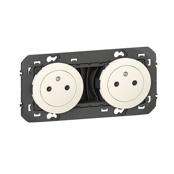 LEGRAND - Double prise de courant 2P+T Surface dooxie 16A précâblées blanc - large