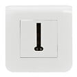 LEGRAND - Prise téléphone en T Mosaic blanc avec plaque - vignette