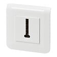 LEGRAND - Prise téléphone en T Mosaic blanc avec plaque - vignette
