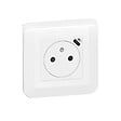 LEGRAND - Prise de courant Surface Mosaic avec chargeur Type-C 2 modules - blanc - vignette