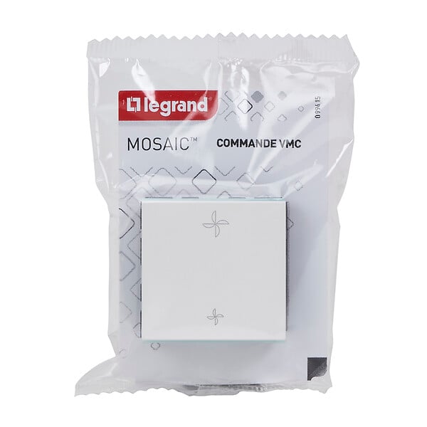 LEGRAND - Commande Mosaic pour VMC - 2 modules - Blanc - large