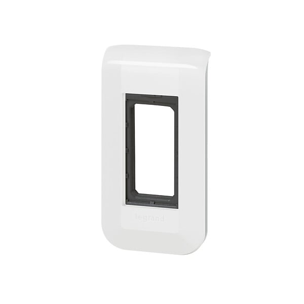 LEGRAND - Plaque Mosaic avec support pour 1 module - blanc - large