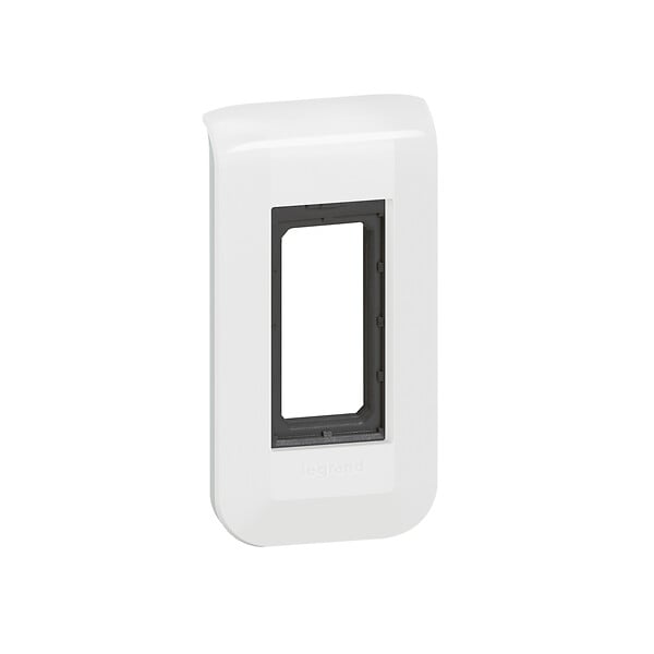 LEGRAND - Plaque Mosaic avec support pour 1 module - blanc - large