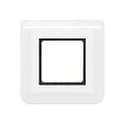 LEGRAND - Plaque Mosaic avec support à griffes pour 2 modules - blanc - vignette