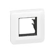 LEGRAND - Plaque Mosaic avec support à griffes pour 2 modules - blanc - vignette