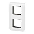 LEGRAND - Plaque Mosaic avec support pour 2x2 modules montage vertical - blanc - vignette