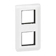 LEGRAND - Plaque Mosaic avec support pour 2x2 modules montage vertical - blanc - vignette