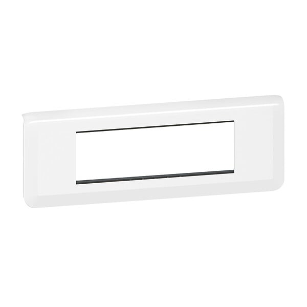 LEGRAND - Plaque Mosaic avec support pour 6 modules montage horizontal - blanc - large