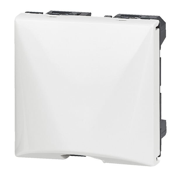 LEGRAND - Sortie de câble Mosaic avec serre-câble 2 modules - blanc - large