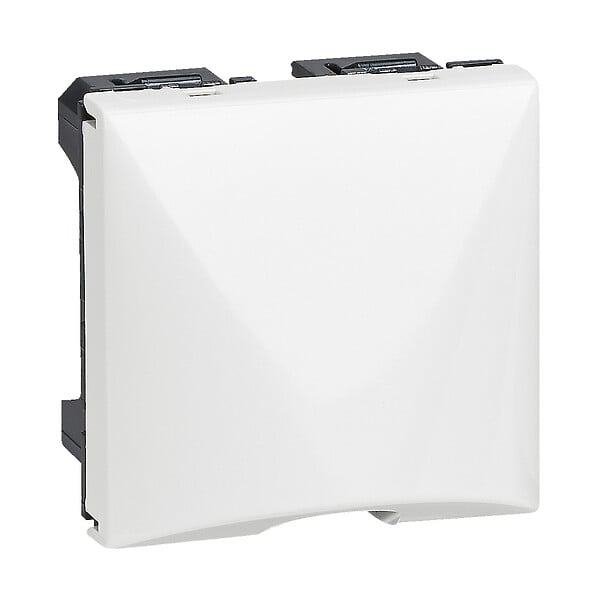LEGRAND - Sortie de câble Mosaic avec serre-câble 2 modules - blanc - large