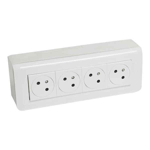 LEGRAND - Kit 4 prises courant 2P+T saillie technologie Surface - 45° - large