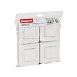 LEGRAND - Lot de 4 interrupteurs Mosaic 10A blanc complet avec plaque - vignette