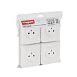 LEGRAND - Lot de 4 prises de courant Surface Mosaic blanc complet avec plaque - vignette