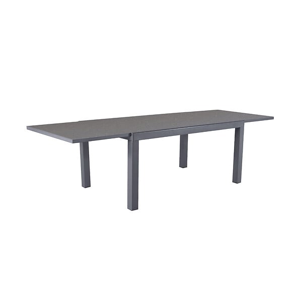 MODE DE VIE - Table de jardin Memphis 2 - Aluminium - Gris - 8 personnes - large