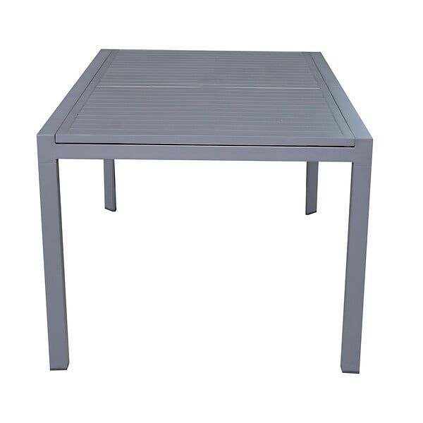 MODE DE VIE - Table de jardin Nikitha 2 - Aluminium - Gris anthracite - 8 personnes - large