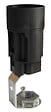 TIBELEC - Douille support bougie E14 hauteur 6 5CM noir - vignette