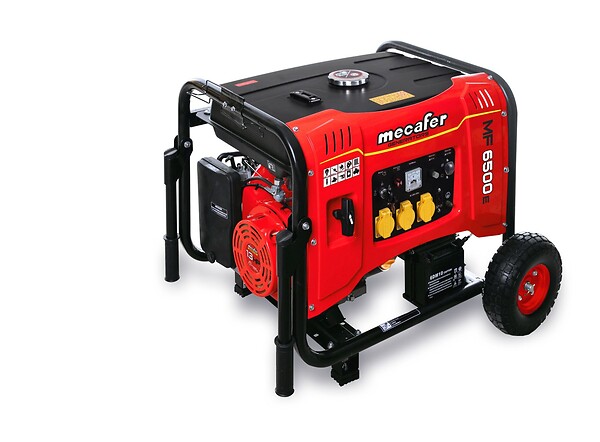 MECAFER - Groupe électrogène chantier essence MF5000 - 4000W - 25L - large