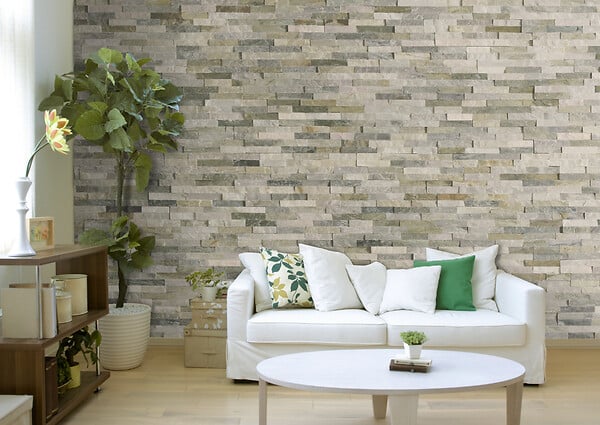 MODULO - Plaquette de parement Natimur - Pierre naturelle - Beige - large