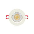 XANLITE - Spot LED intégré encastrable orientable, 5,6W, équivalent 50W, 345 lm, angle 36°, blanc neutre, 4000K, classe énergétique A+, 2 anneaux interchangeables blanc et gris mat - vignette